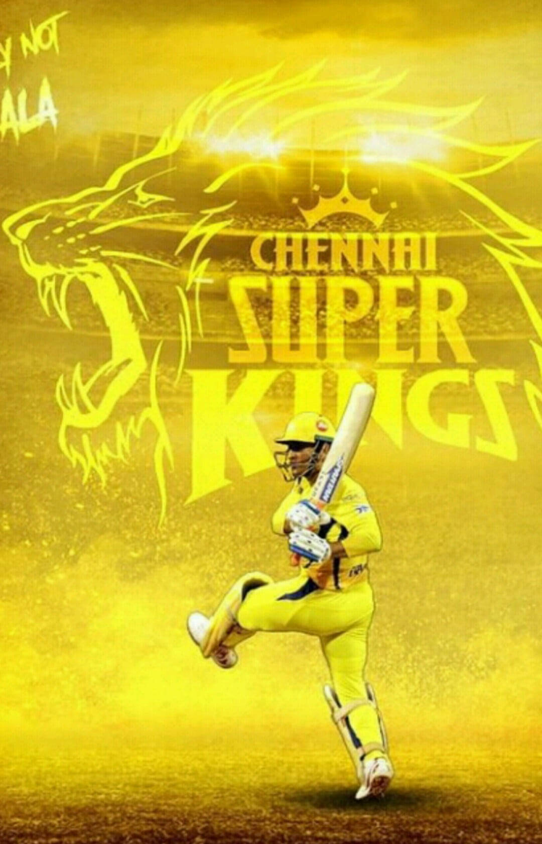 Chennai Super Kings Gylne Løve Bakgrunner
