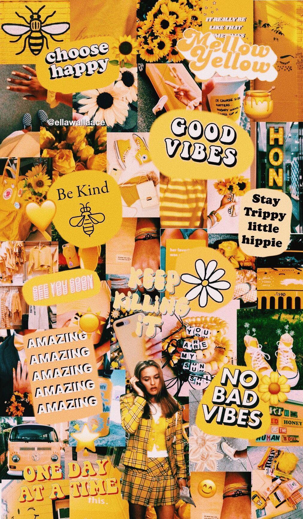 Cher Horowitz fra Clueless Aesthetic VSCO Collage Bakgrunner