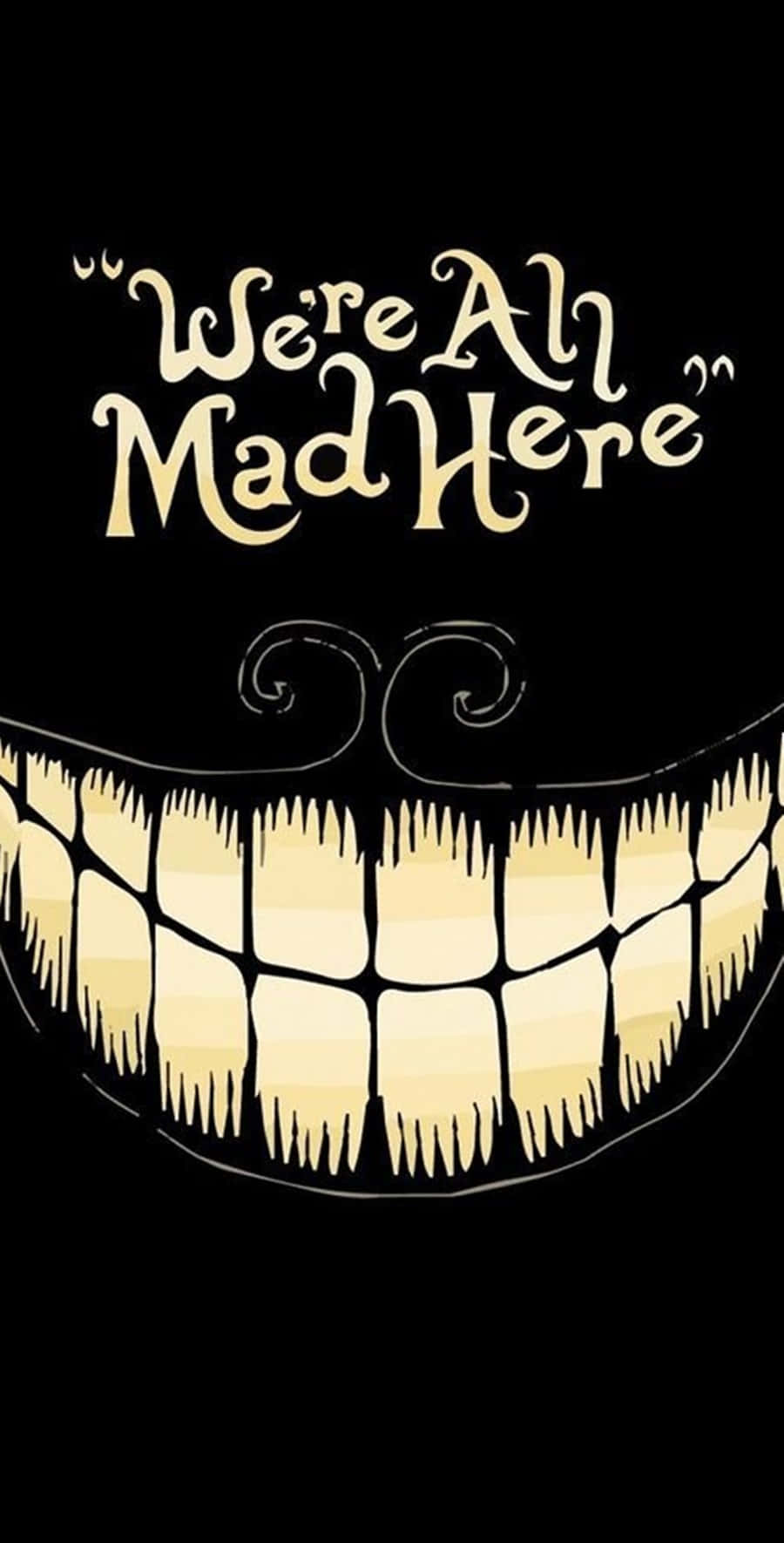 Cheshire Cat-glis Morsom Voksen Telefon Bakgrunner