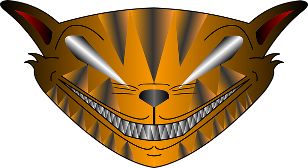 Cheshire Cat-glis grafisk Bakgrunner