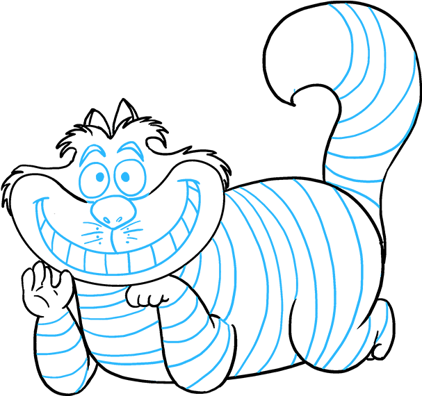 Cheshire Cat Skissekunst Bakgrunner