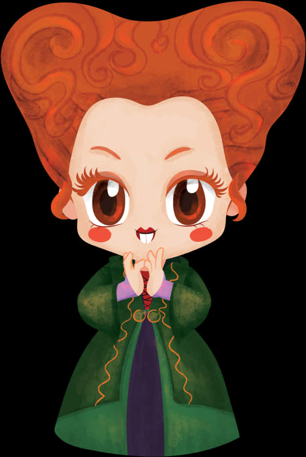 Chibi heks tegneseriefigur Bakgrunner