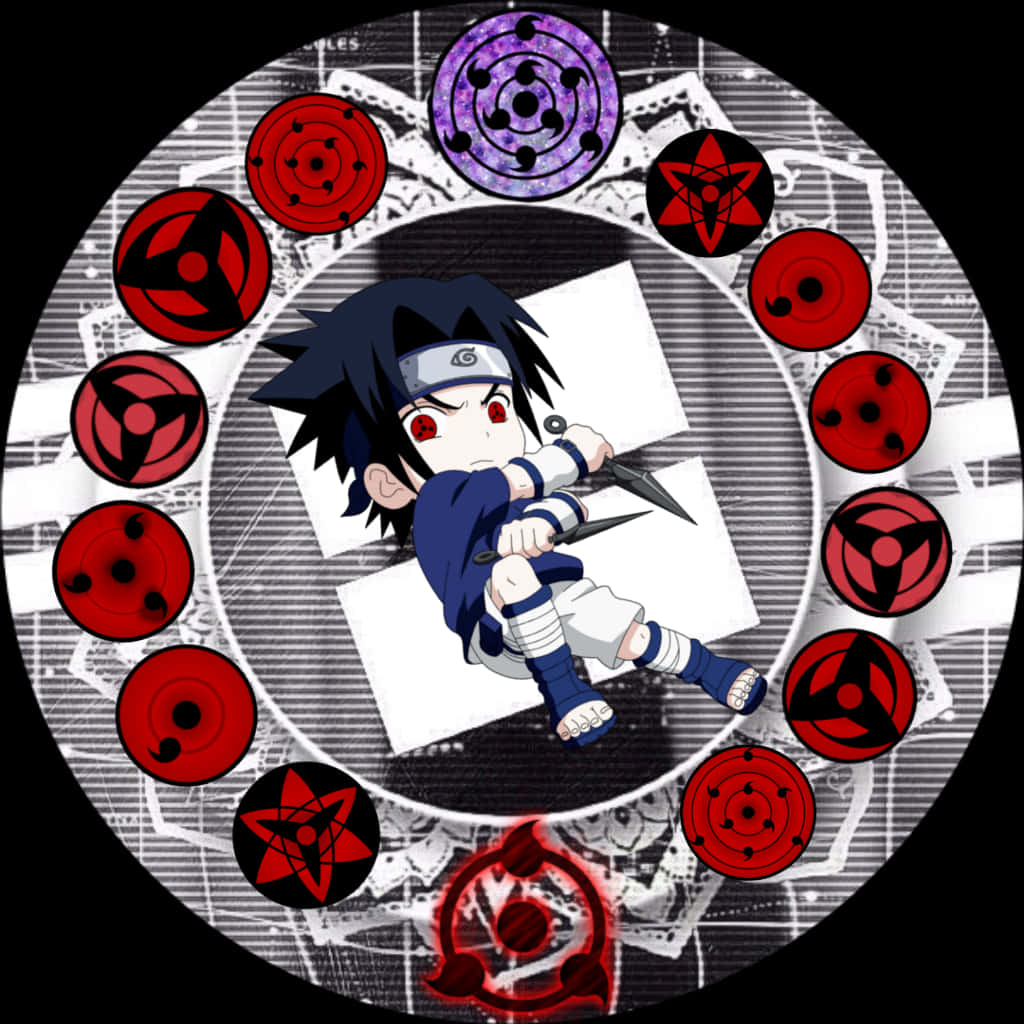 Chibi Itachi Uchiha Mangekyo Sharingan Bakgrunn Bakgrunner