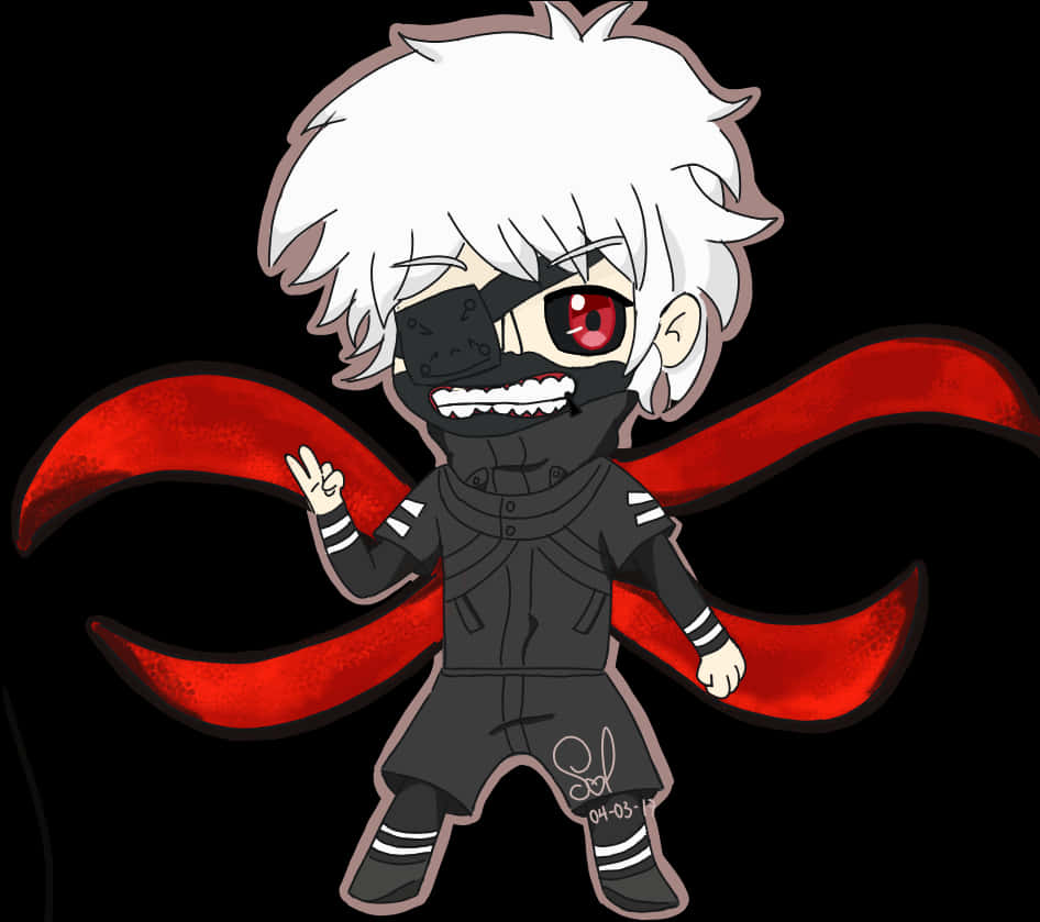 Chibi Kaneki med Kagune Bakgrunner