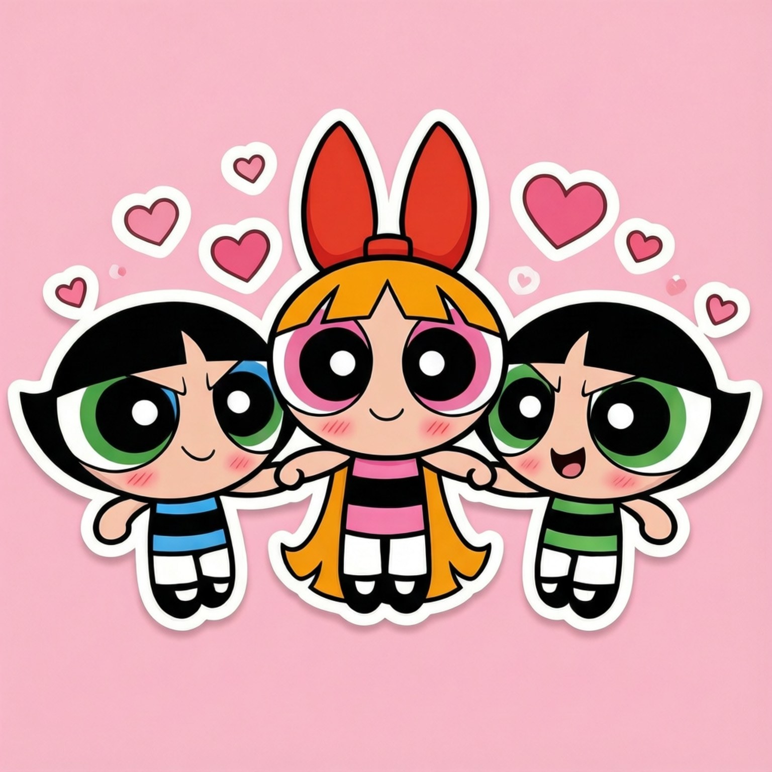 Chibi Powerpuff Cuties Bakgrunner