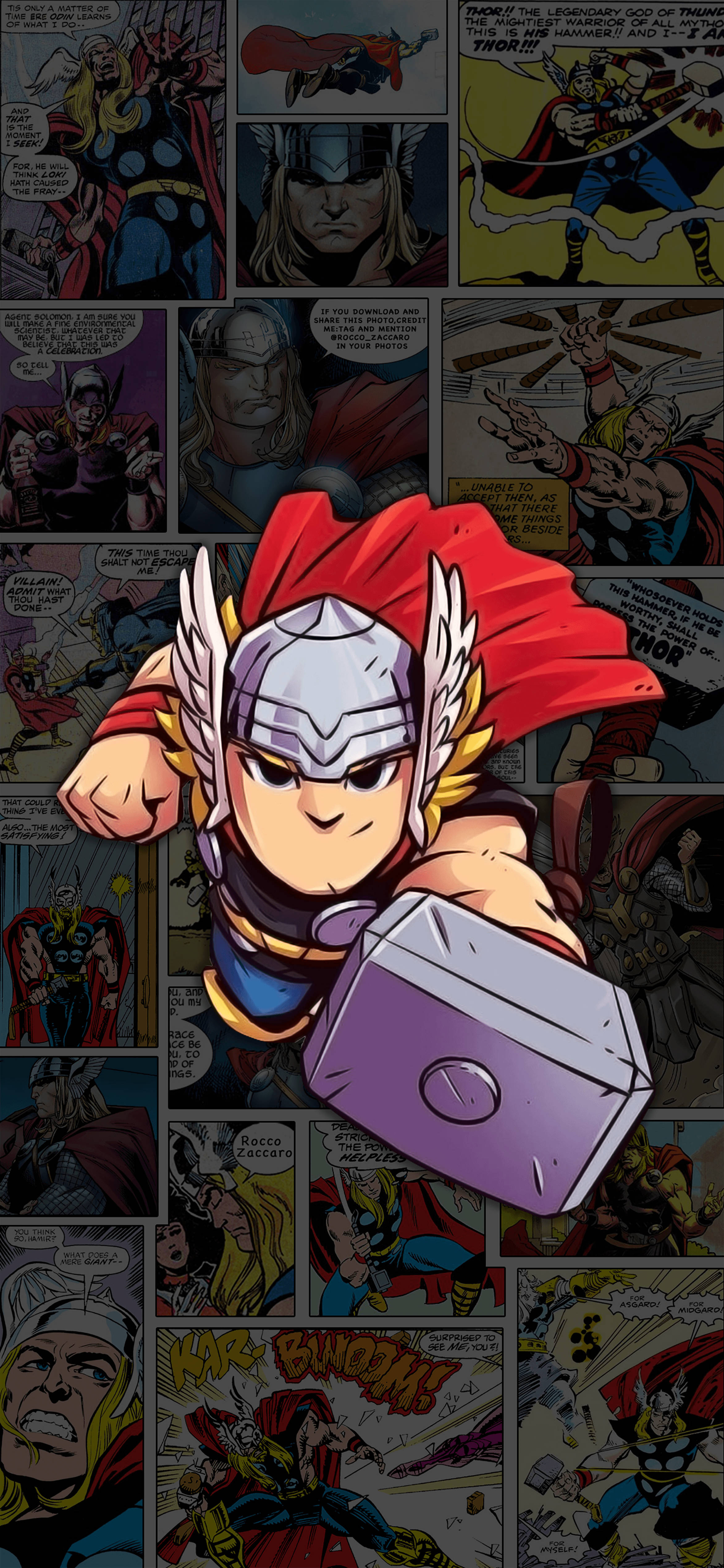 Chibi Tor Tegneserier Bakgrunner
