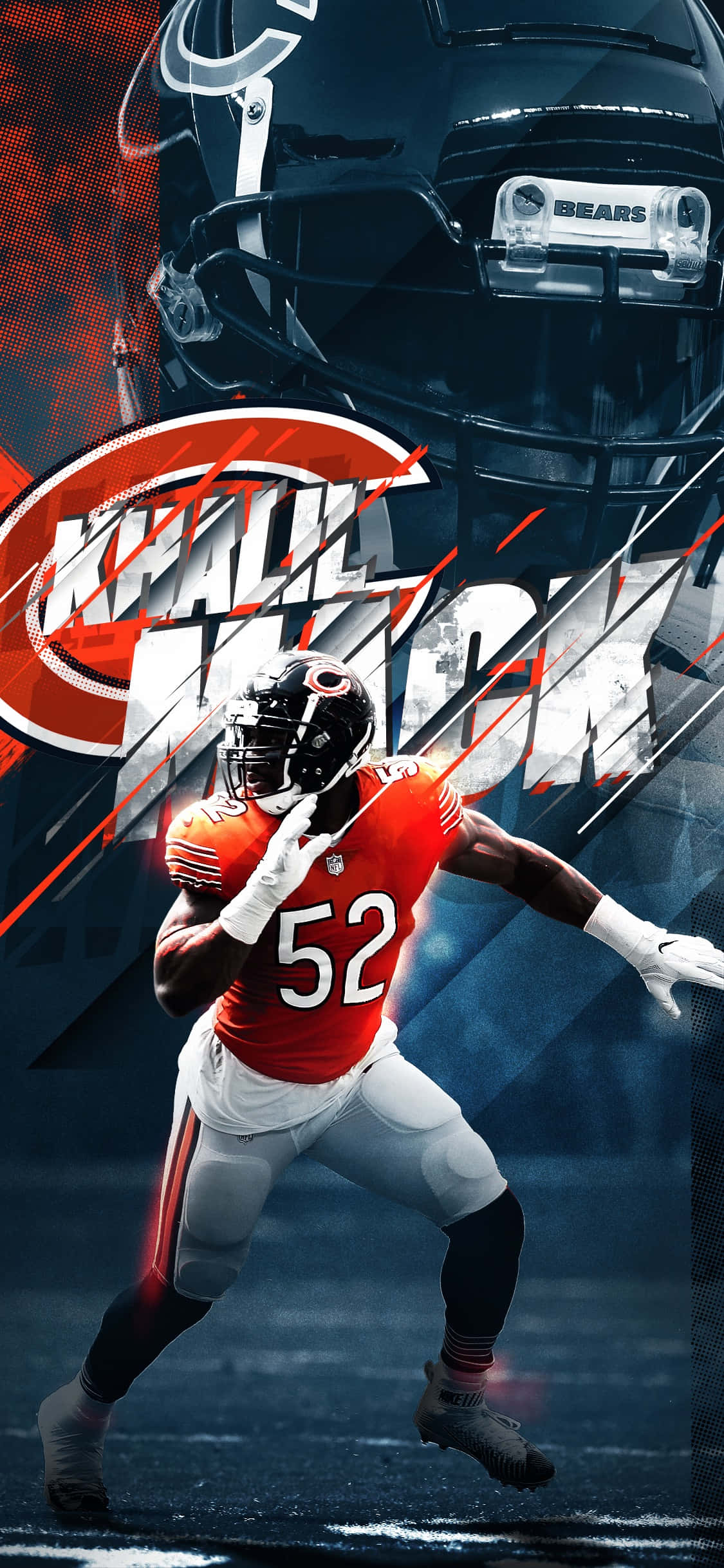 Chicago Sports NFL Bears Khalil Mack Bakgrunner