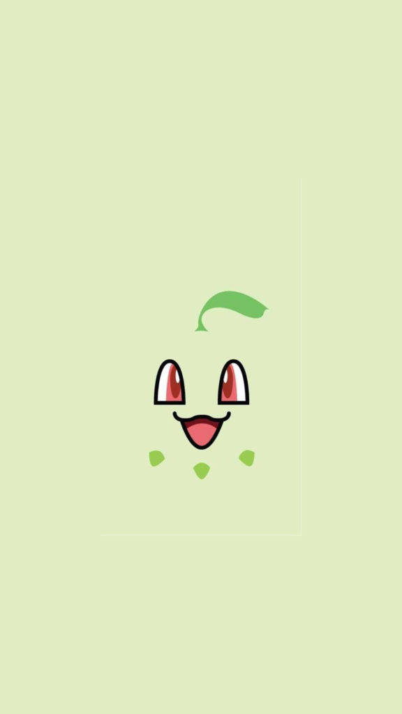 Chikorita-ansikt Pokemon iPhone Bakgrunner