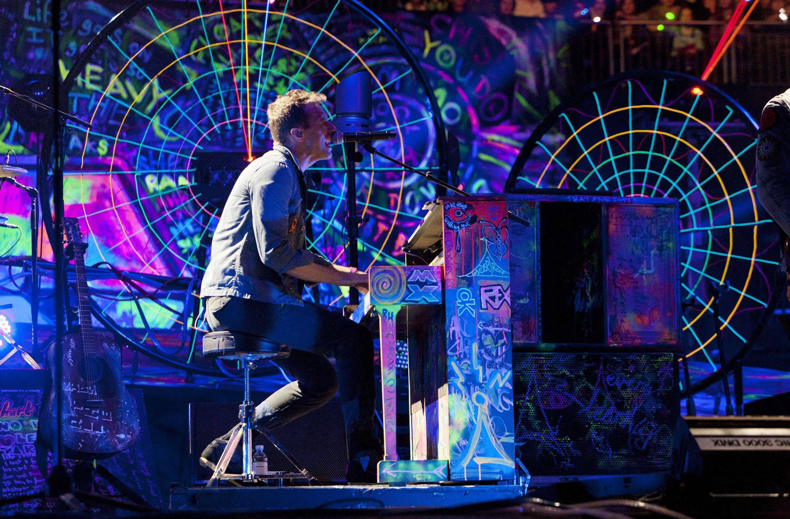Chris Martin Mylo Xyloto Bakgrunner