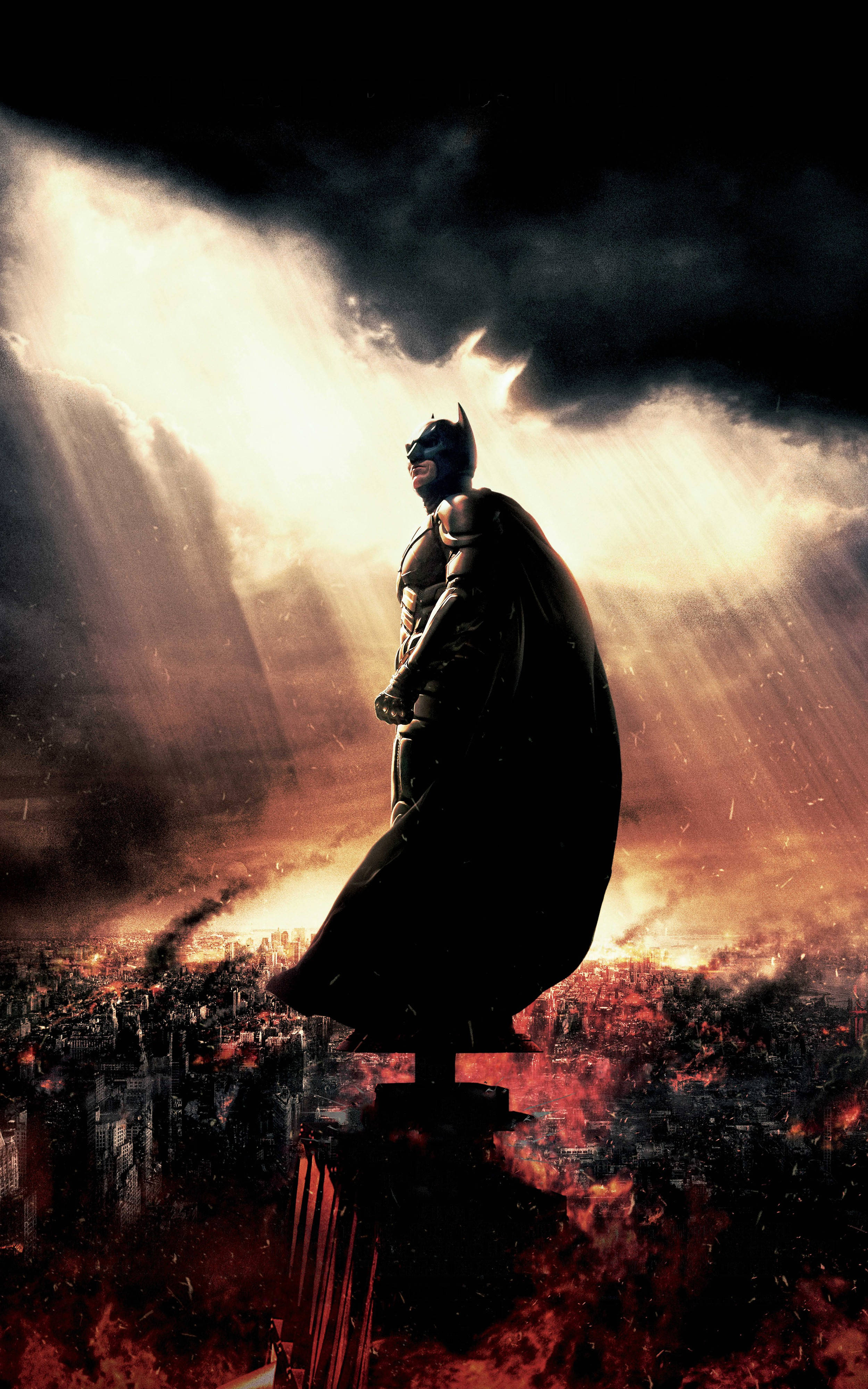 Christian Bale as Batman in The Dark Knight Bakgrunner
