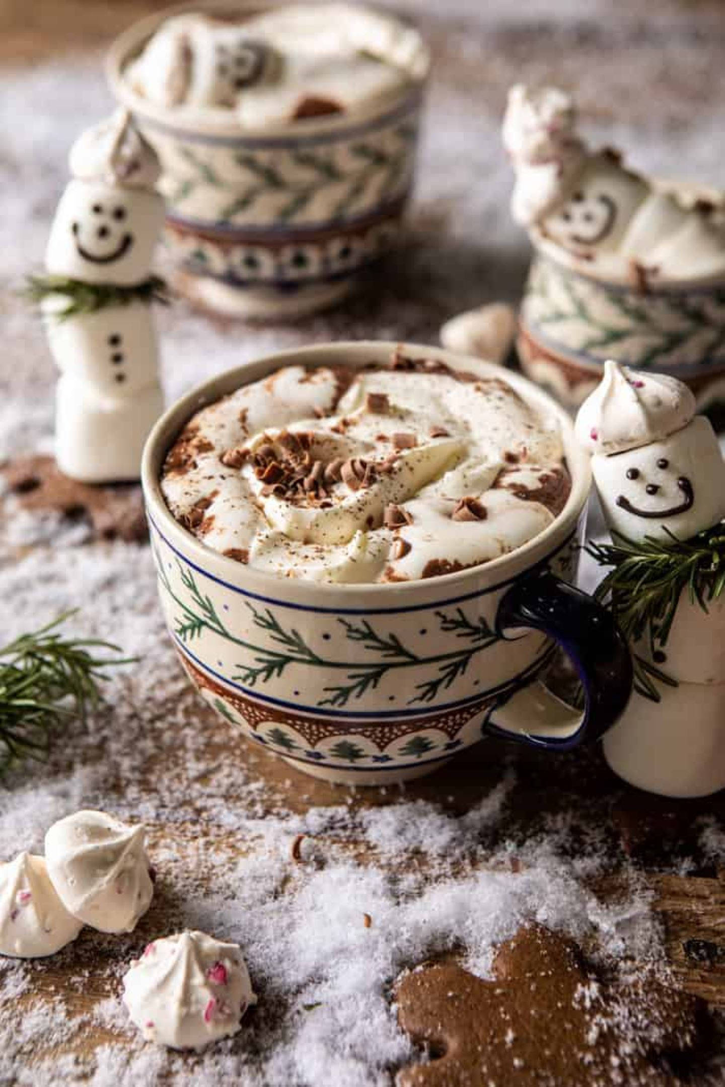 Christmas Aesthetic Holiday Latte Bakgrunner