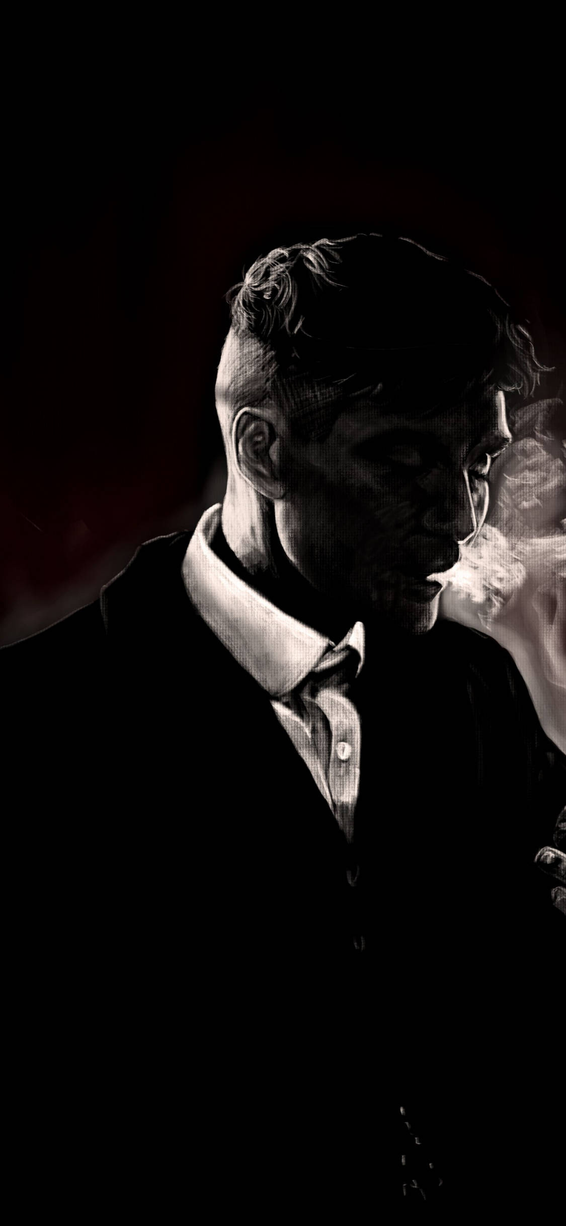 Cillian Murphy Svart Estetikk Bakgrunner