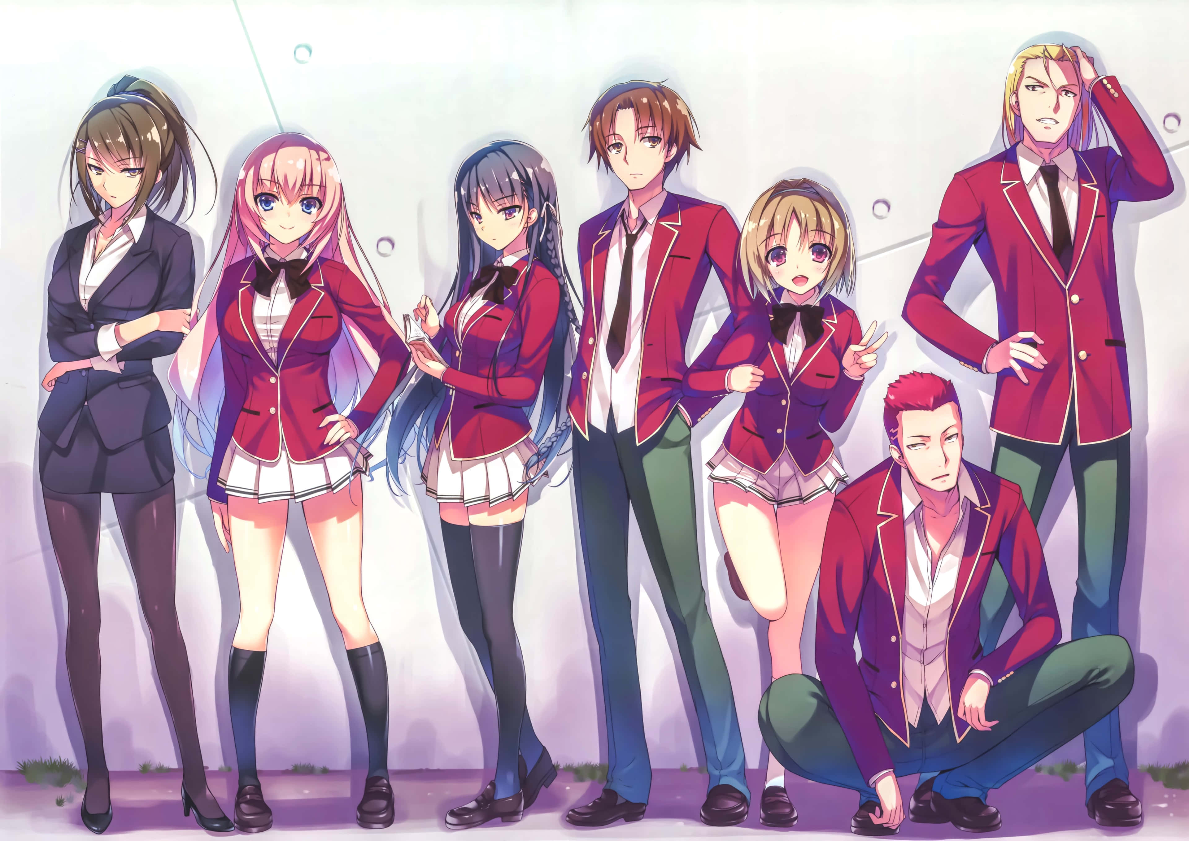 Classroom Elite Anime-gruppe Bakgrunner