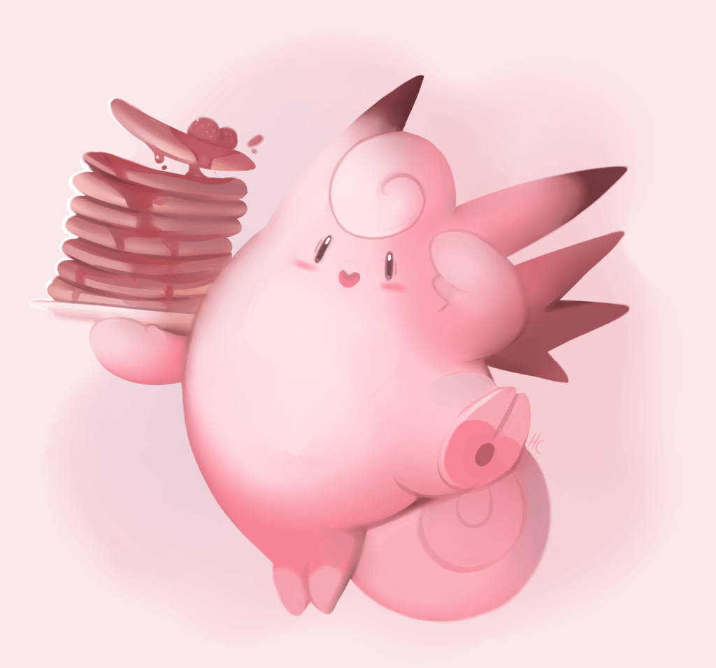 Clefairy-evolusjon og pannekaker Bakgrunner