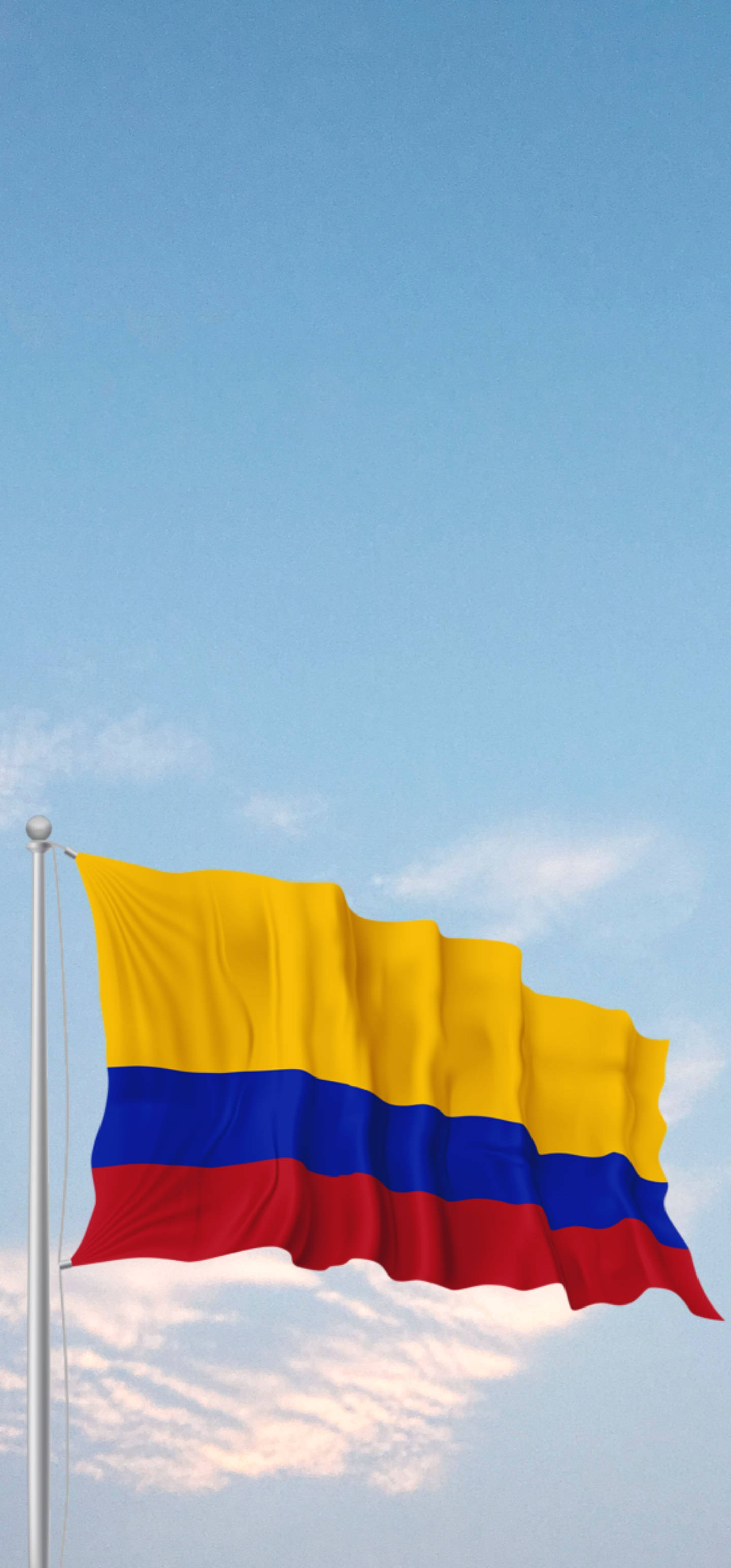 Colombia-flagg i himmelen Bakgrunner
