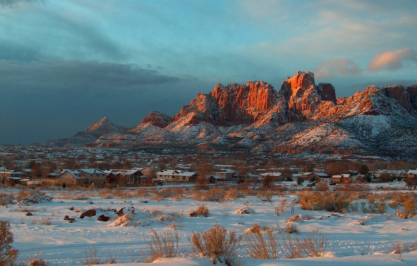 Colorado Arizona solnedgangsutsikt Bakgrunner