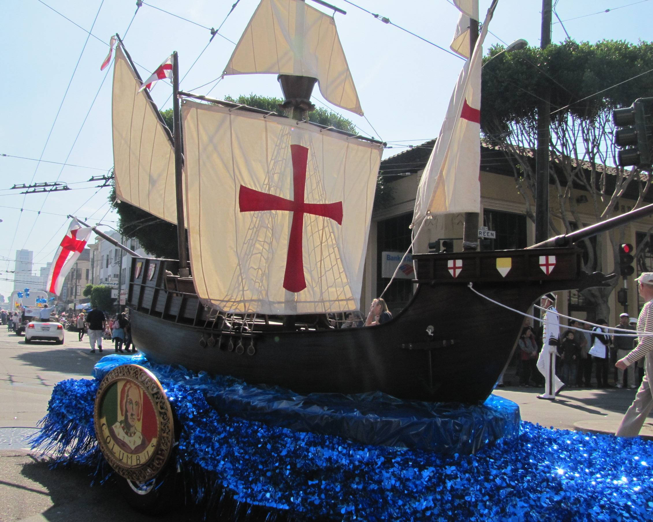 Columbus dag skips parade Bakgrunner