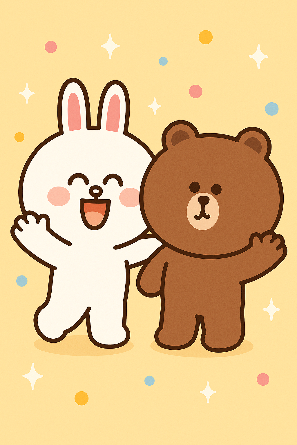 cony og brown glad Bakgrunner