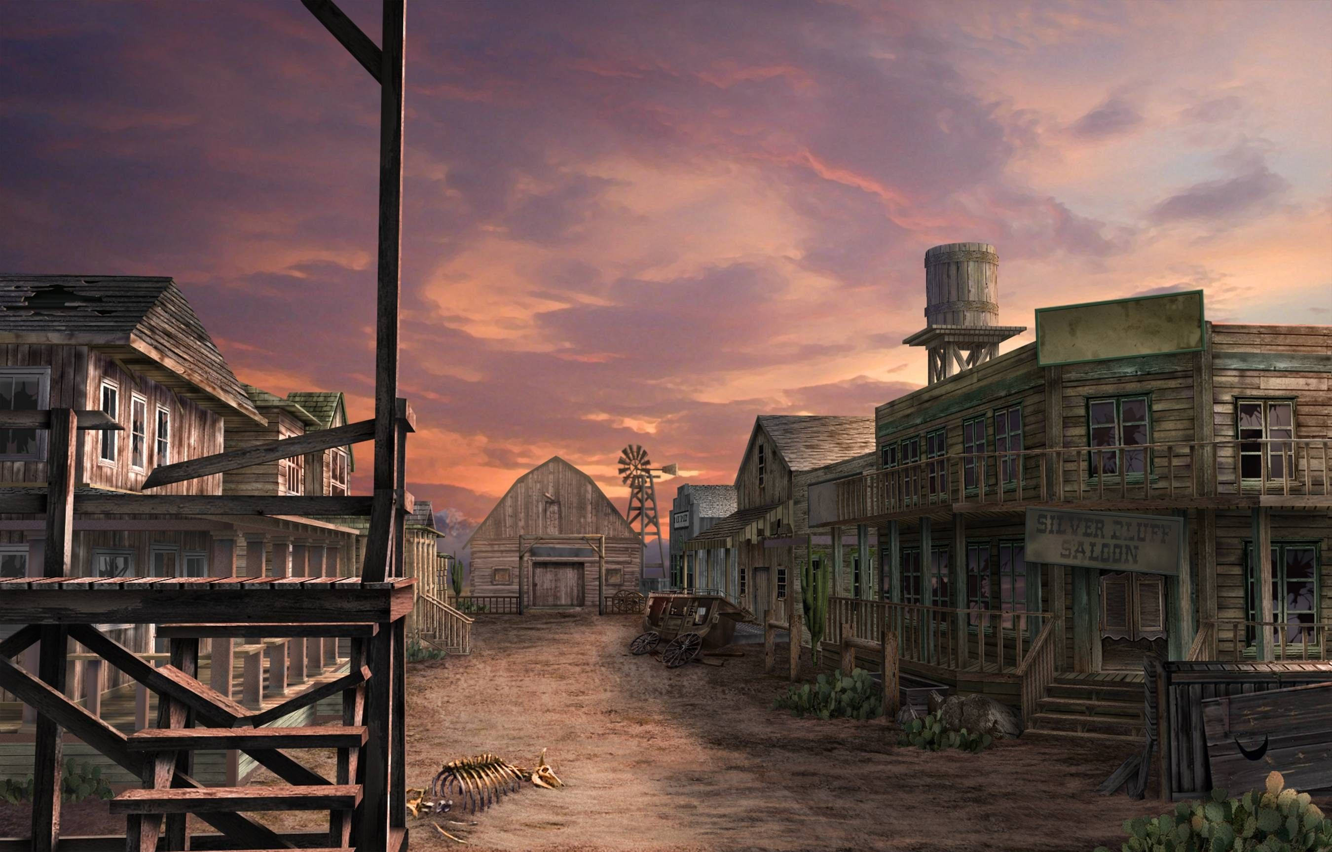 Country Western Forlatt By Bakgrunner