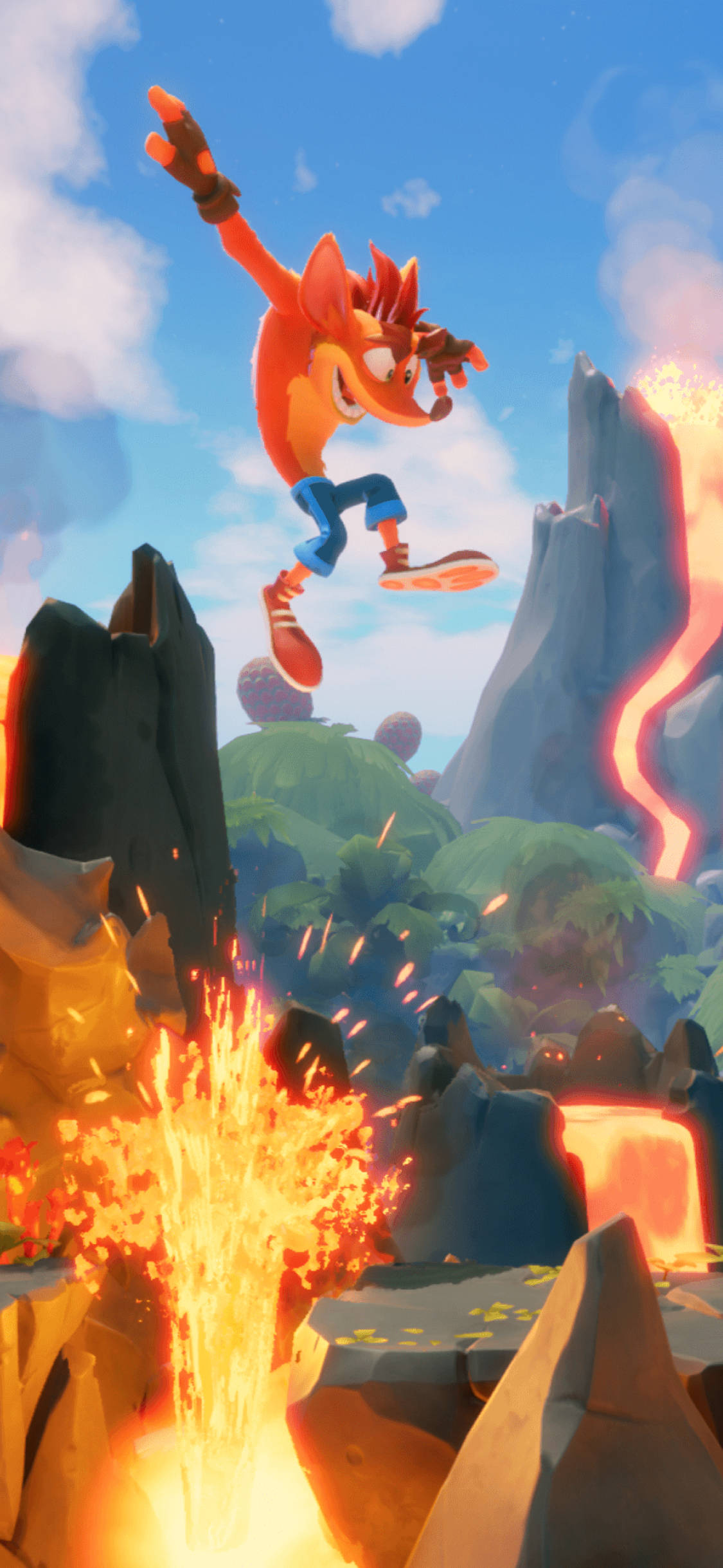 Crash Bandicoot Lava Bakgrunner