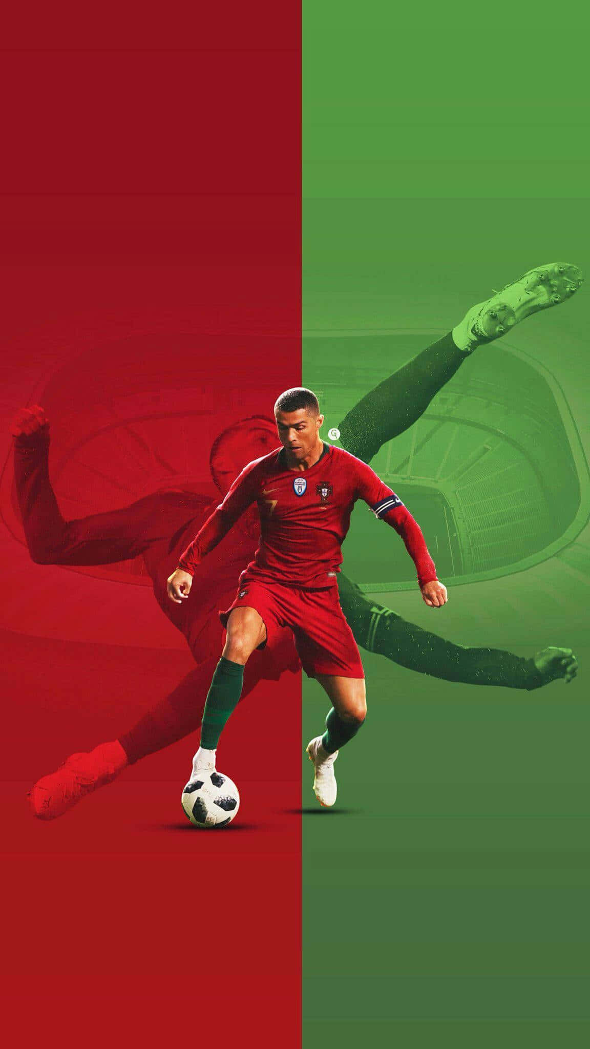 Cristiano Ronaldo i aksjon Bakgrunner