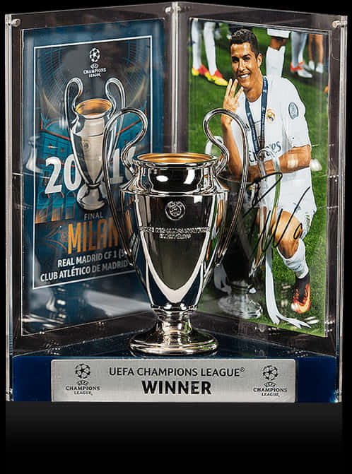 Cristiano Ronaldo Champions League-troféutstilling Bakgrunner