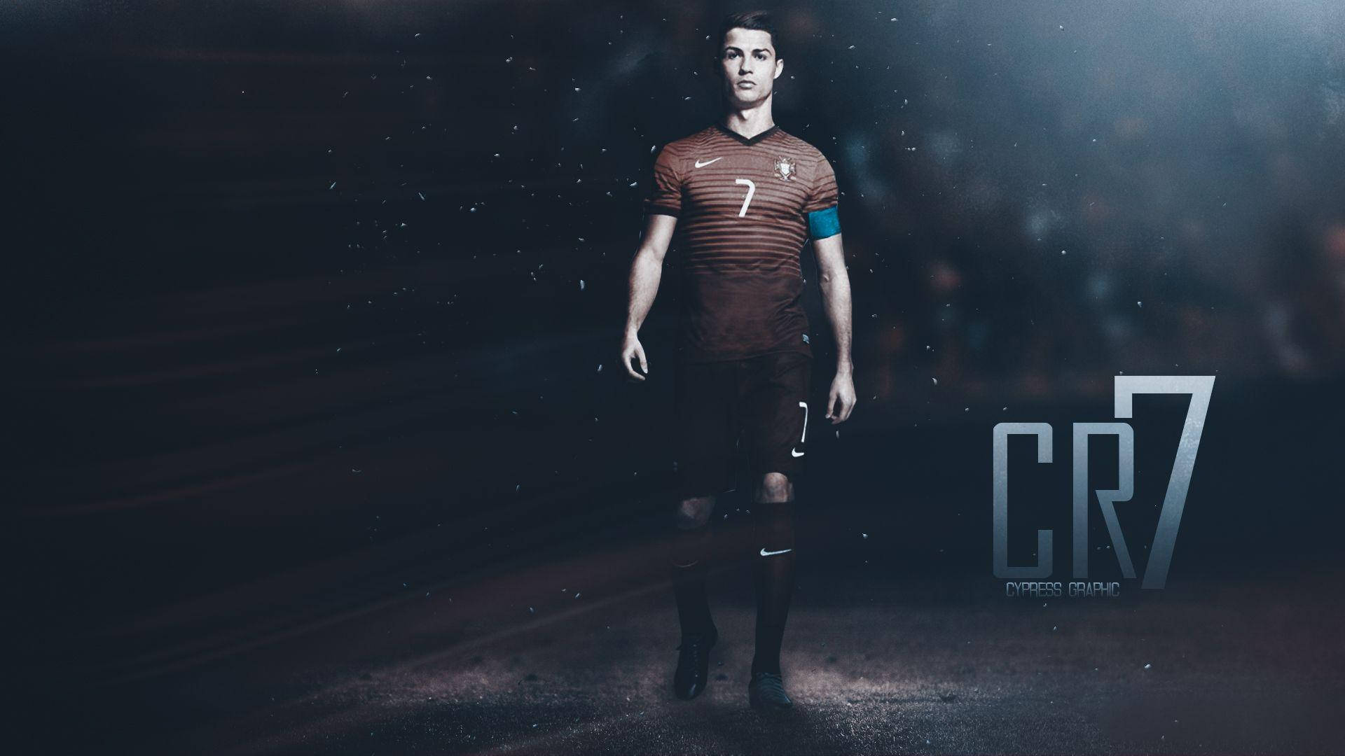 Cristiano Ronaldo i Portugals røde internasjonale drakt Bakgrunner