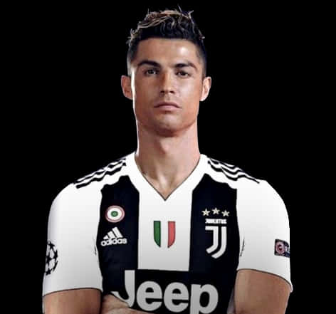 Cristiano Ronaldo Juventus Portrett Bakgrunner