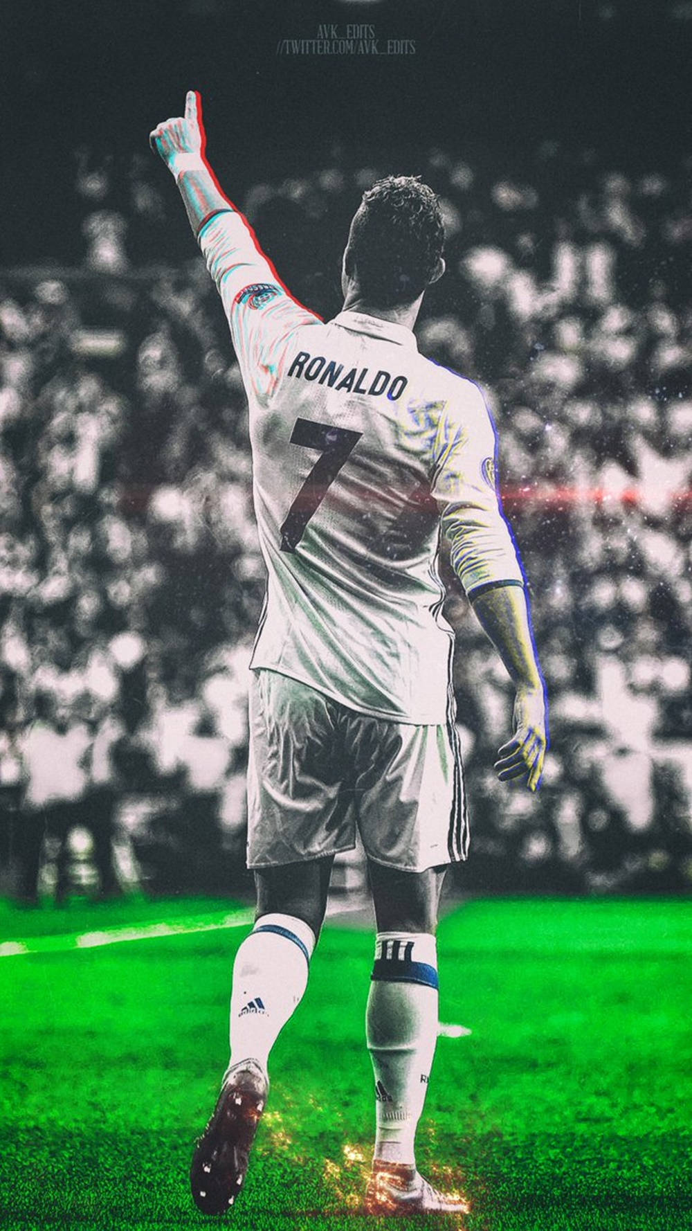 Cristiano Ronaldo kul fotballspiller bakfra Bakgrunner