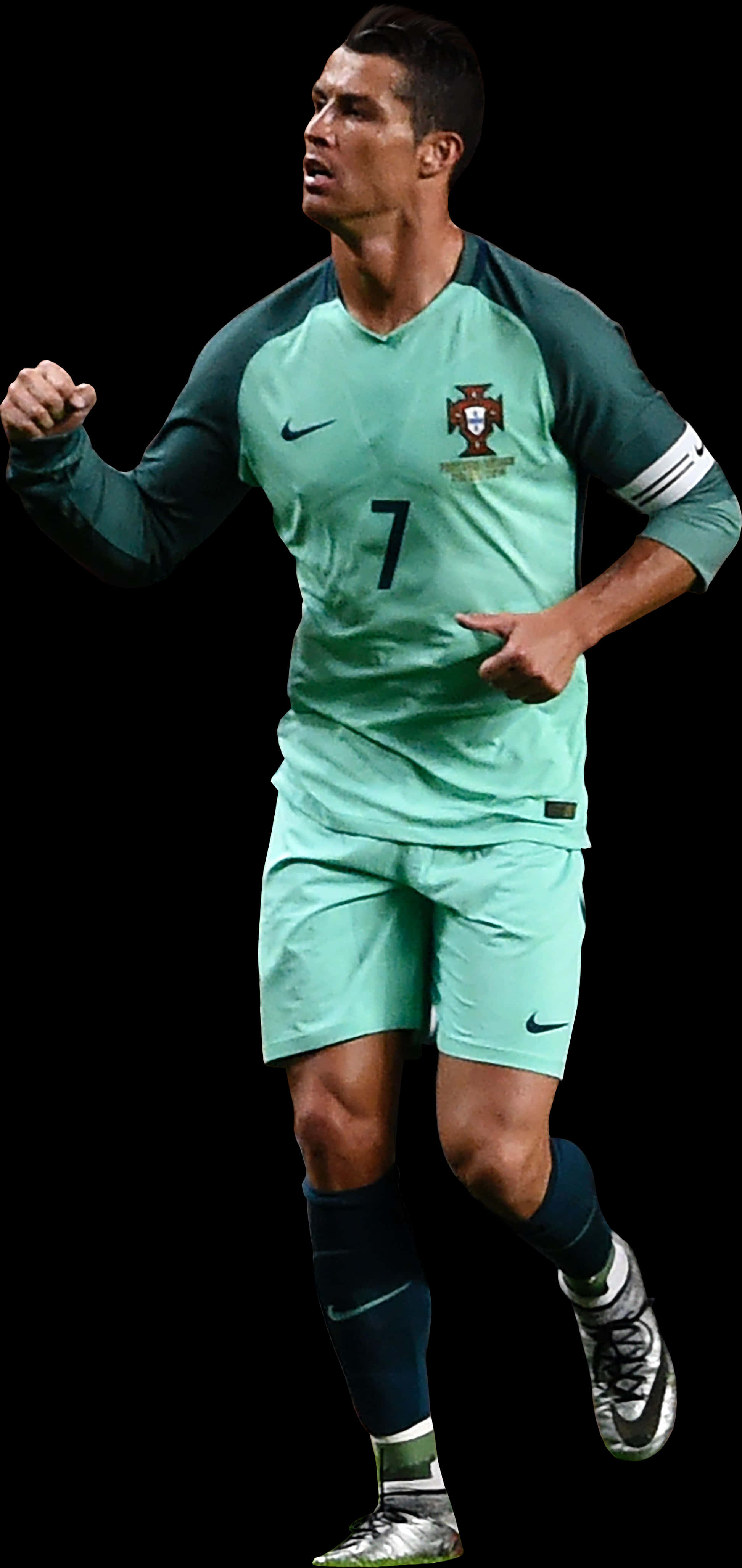 Cristiano Ronaldo Portugal drakt feiring Bakgrunner