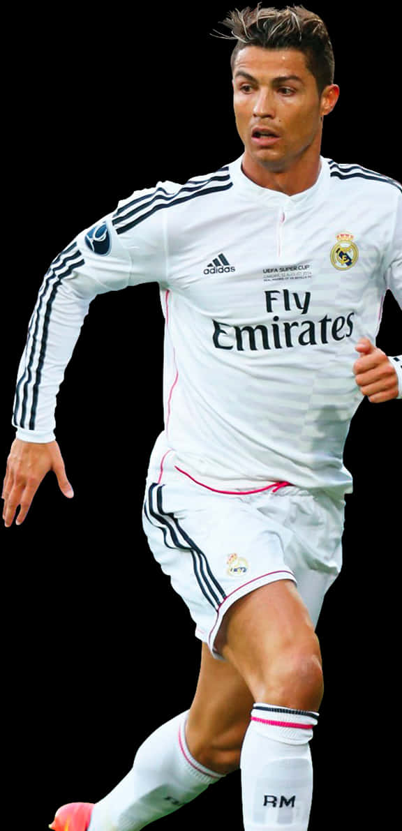 Cristiano Ronaldo Real Madrid aksjonsbilde Bakgrunner