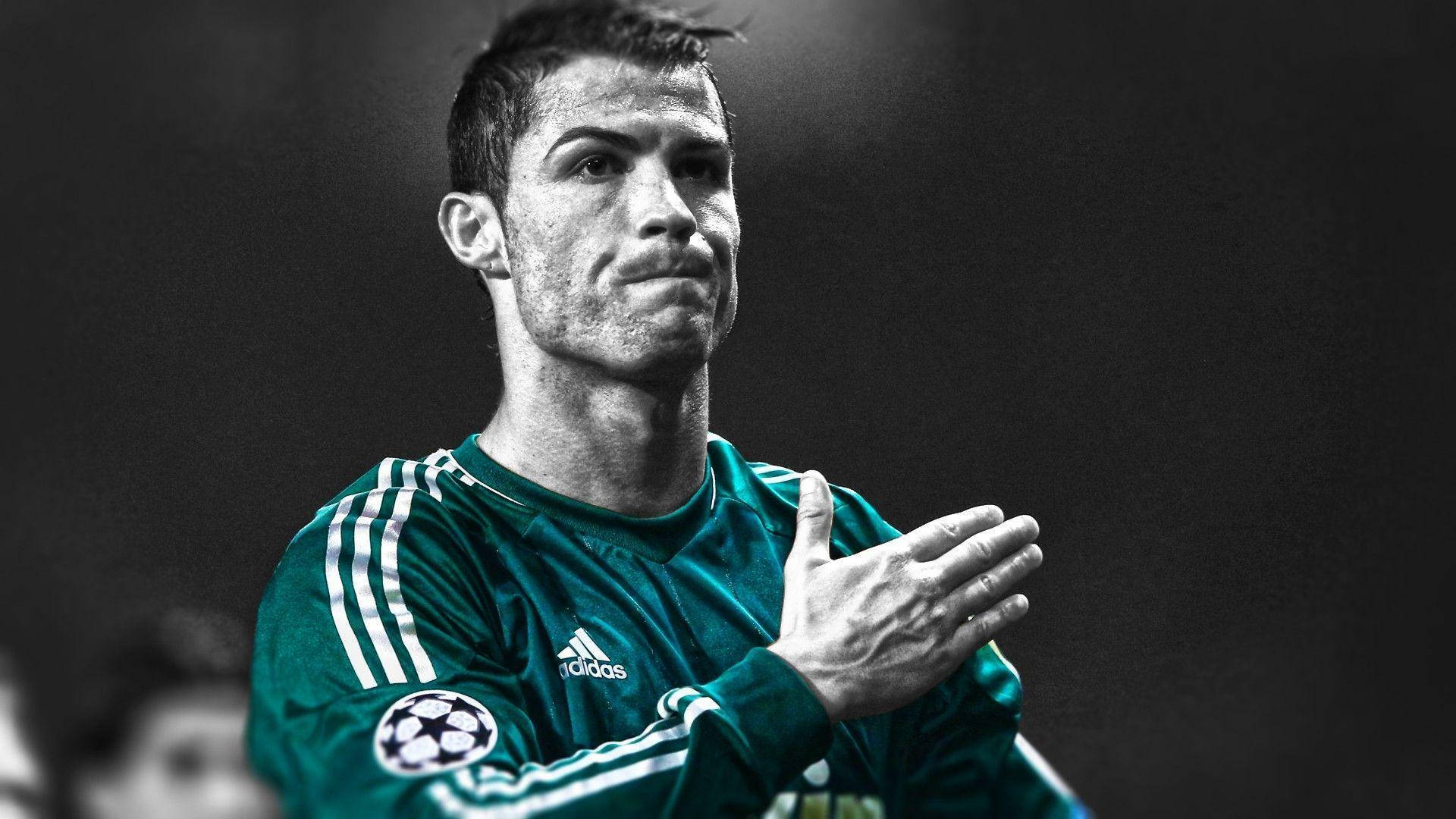 Cristiano Ronaldo brystsignal-bakgrunn.