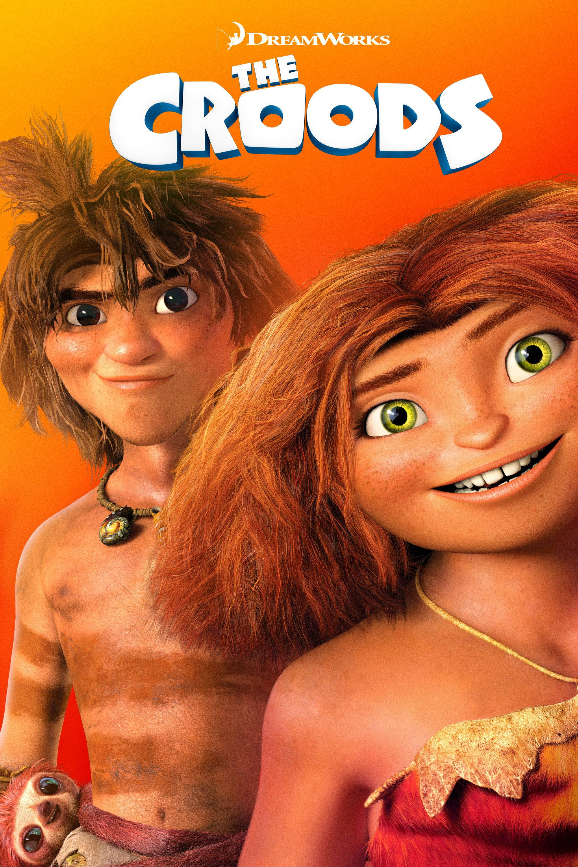 Croods oransje filmplakat Bakgrunner