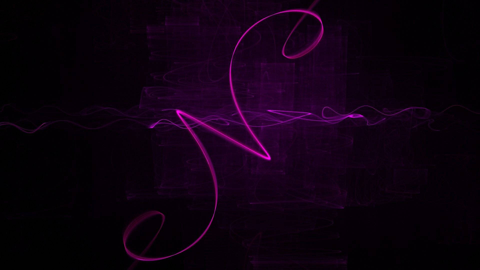 Cursive Cool N Neon Lilla Bakgrunner