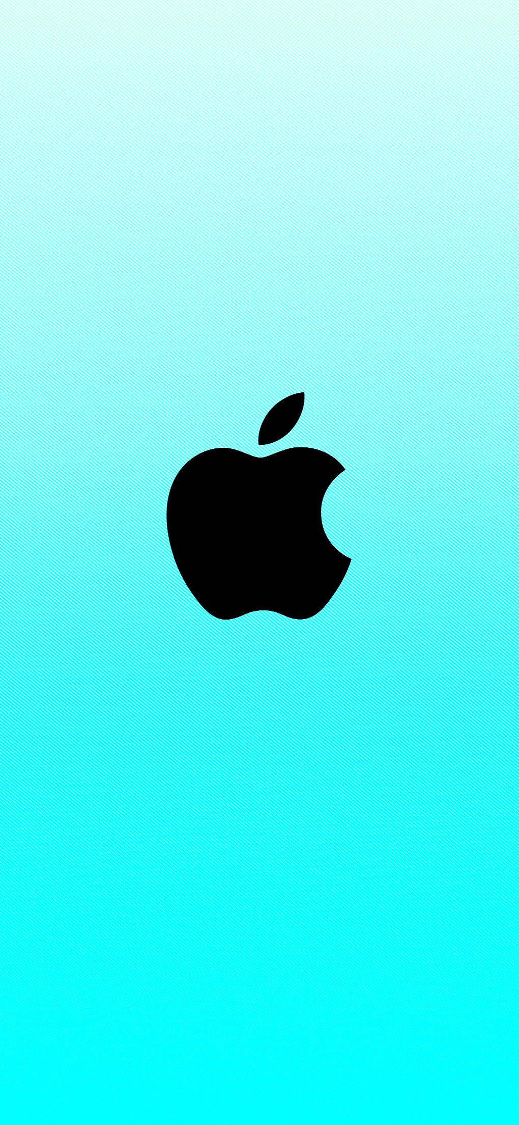 Cyan Blå Apple-logo Bakgrunner