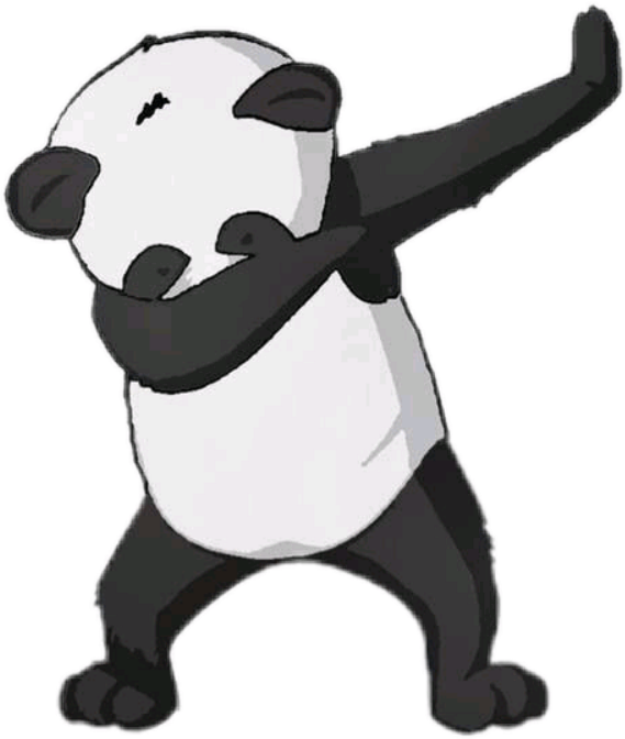 Dabbande panda tegneseriefigur Bakgrunner