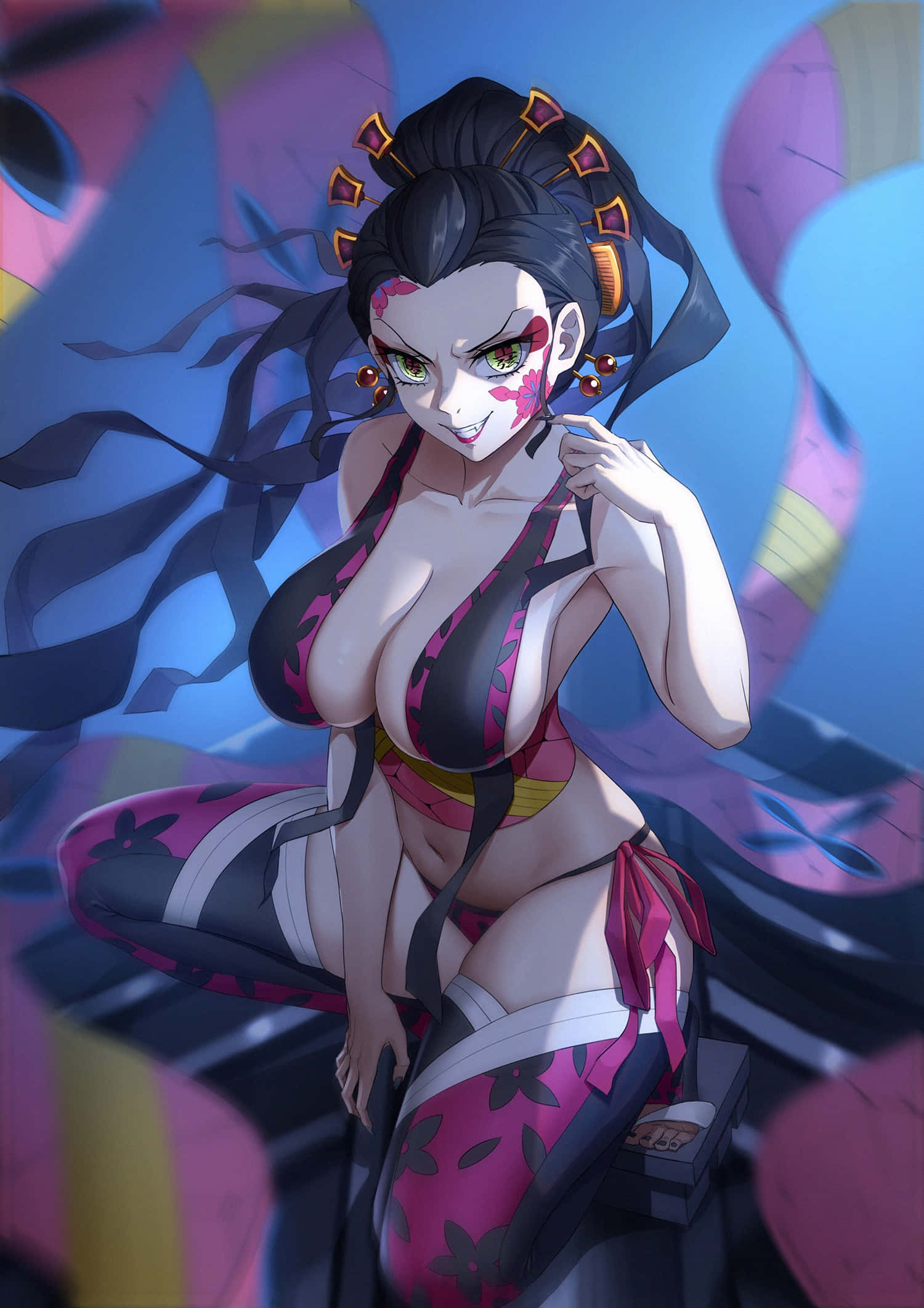 Daki 4K Demon Slayer Bakgrunn Bakgrunner