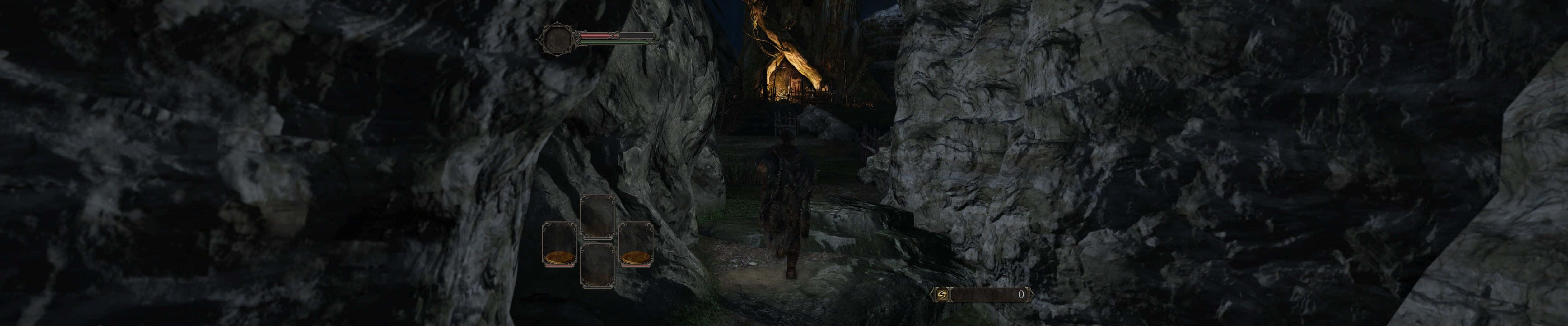 Dark Souls Mørk Trippel Skjerm Bakgrunner