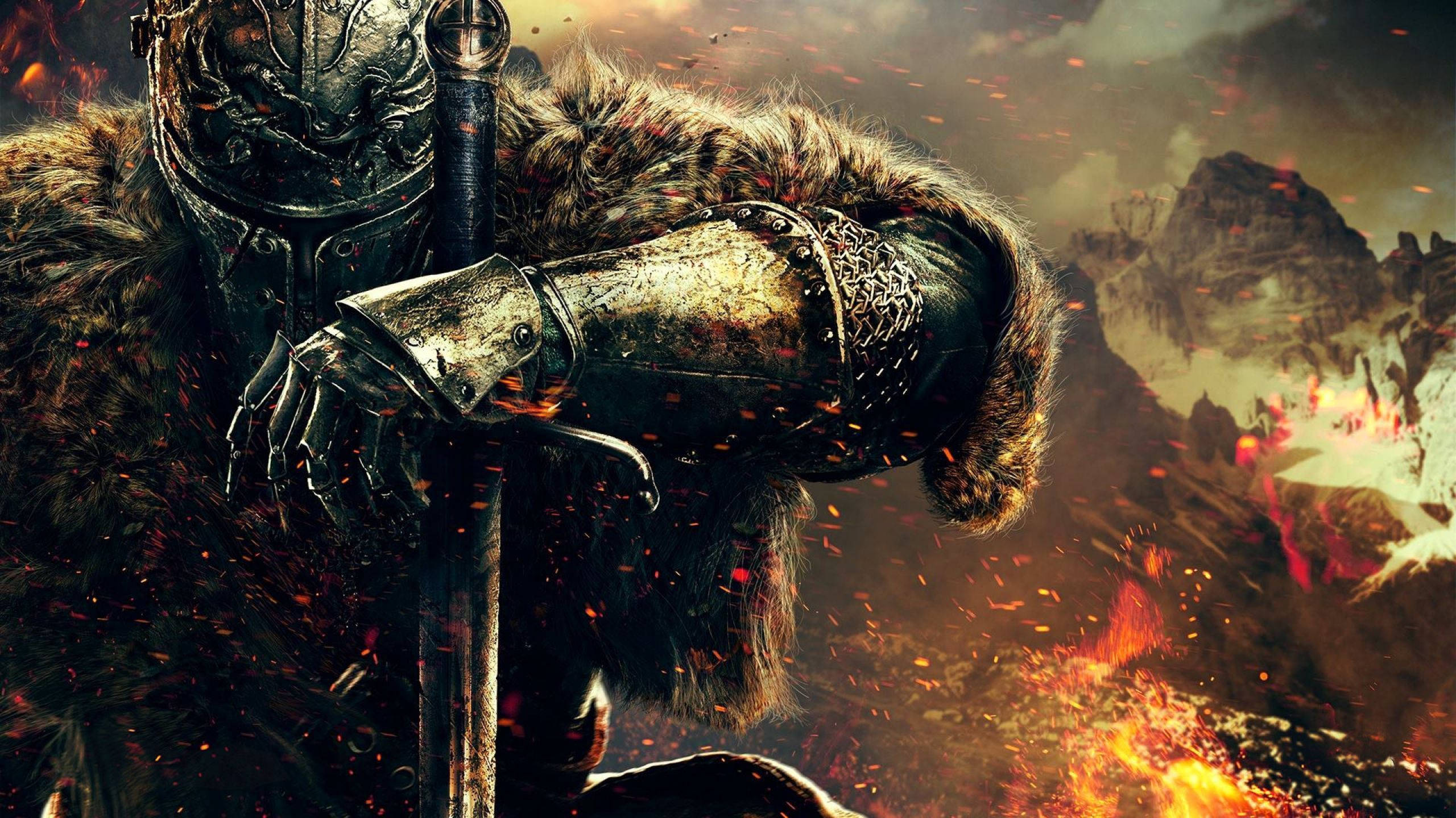Dark Souls-ridder 1440p Spillbakgrunn Bakgrunner
