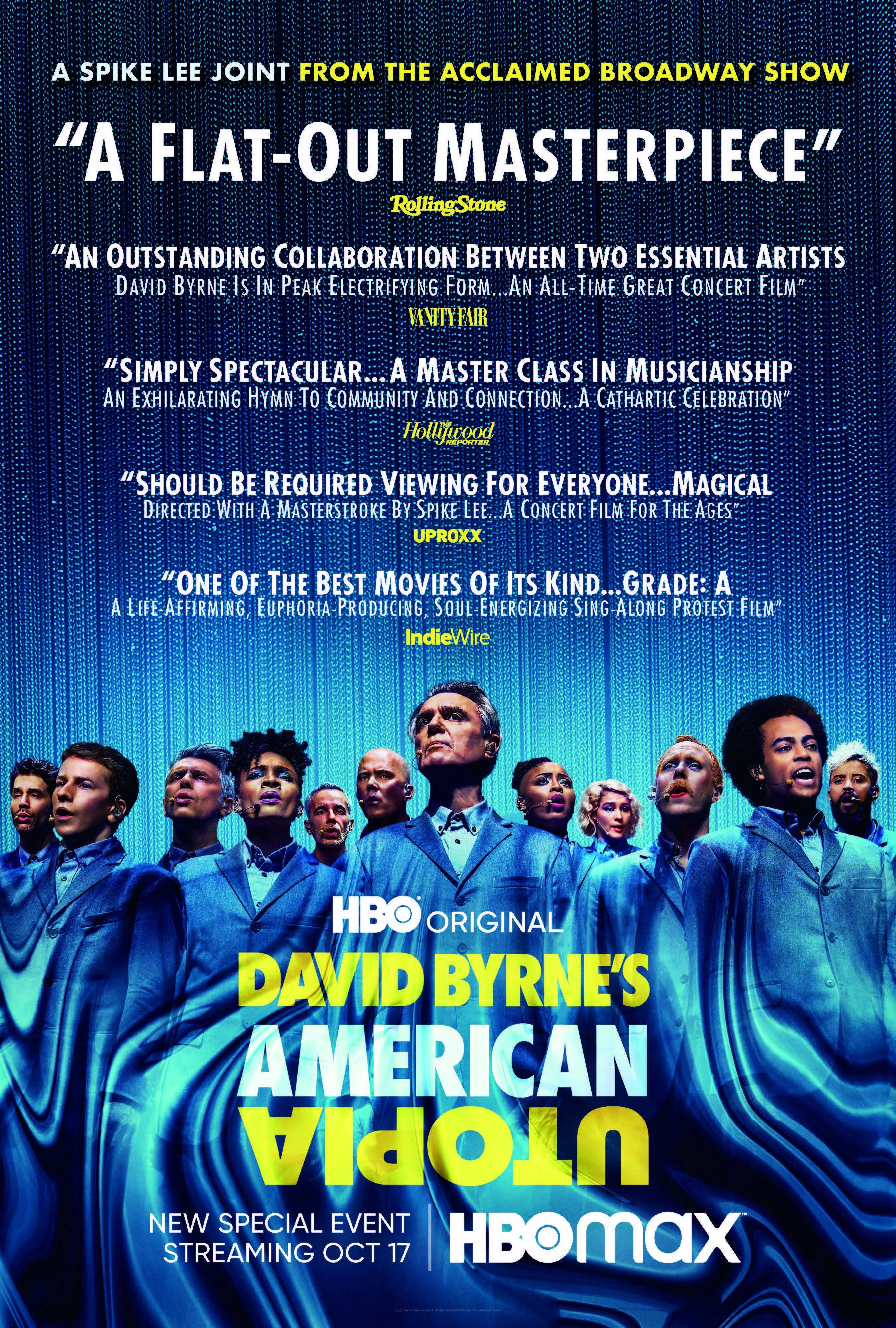 David Byrne American Utopia 2020-plakat Bakgrunner