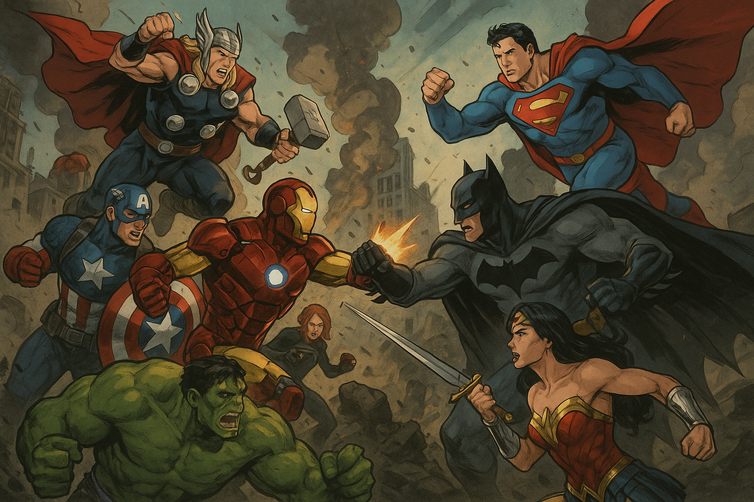 DC VS MARVEL HVEM VINNER??? Bakgrunner