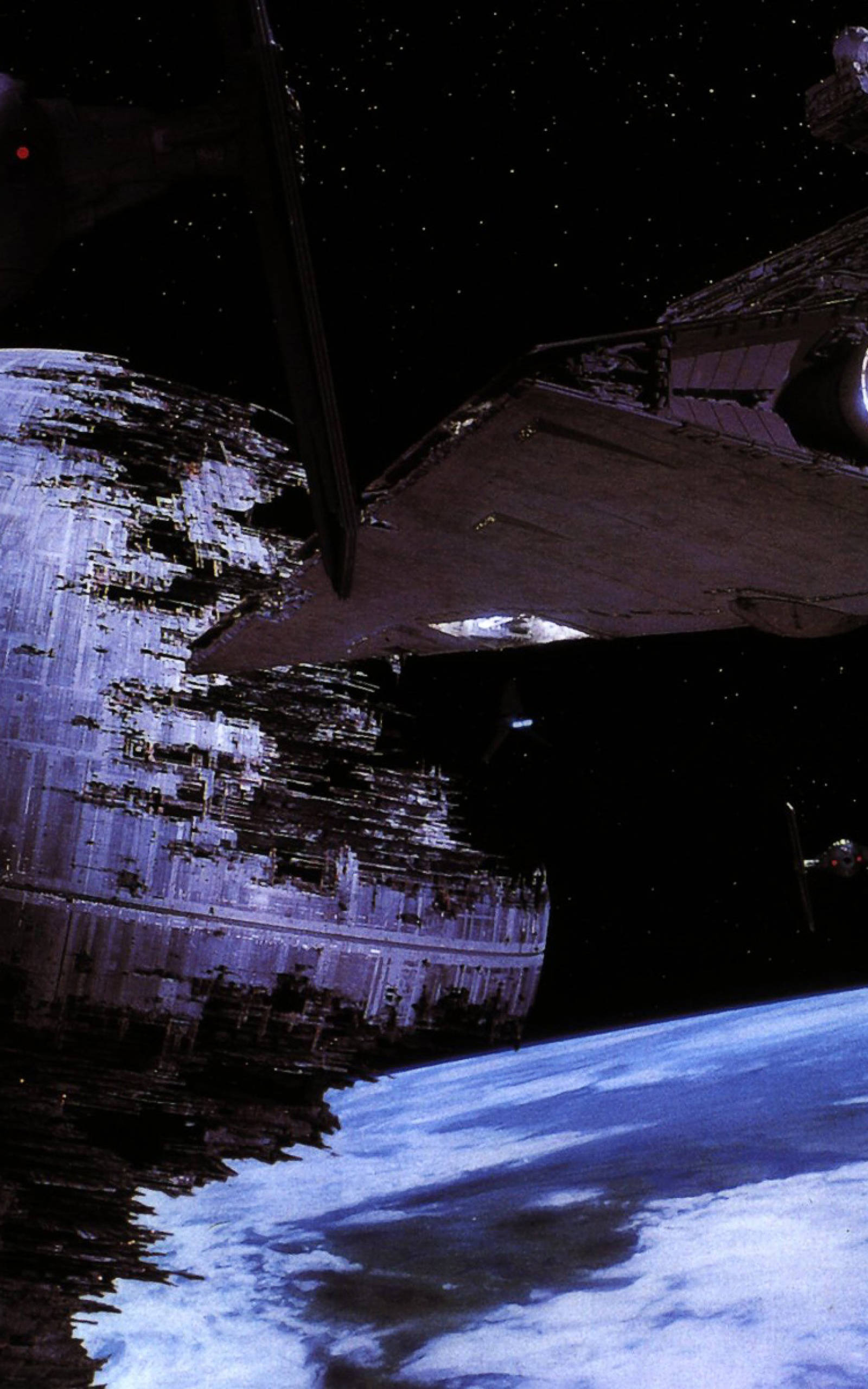 Dødsstjernen I Rommet Star Wars Nettbrett Bakgrunner