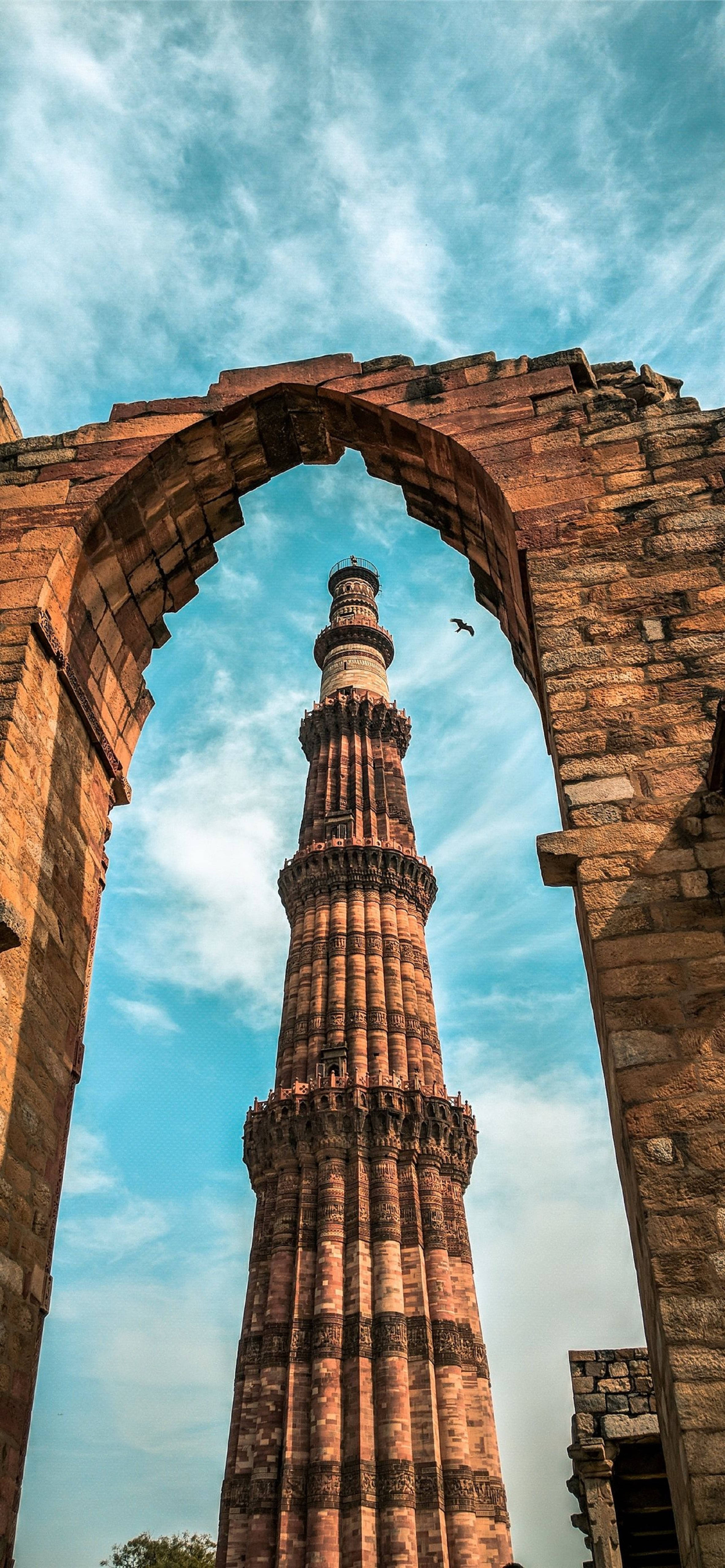 Delhi Qutub Minar-bue Bakgrunner