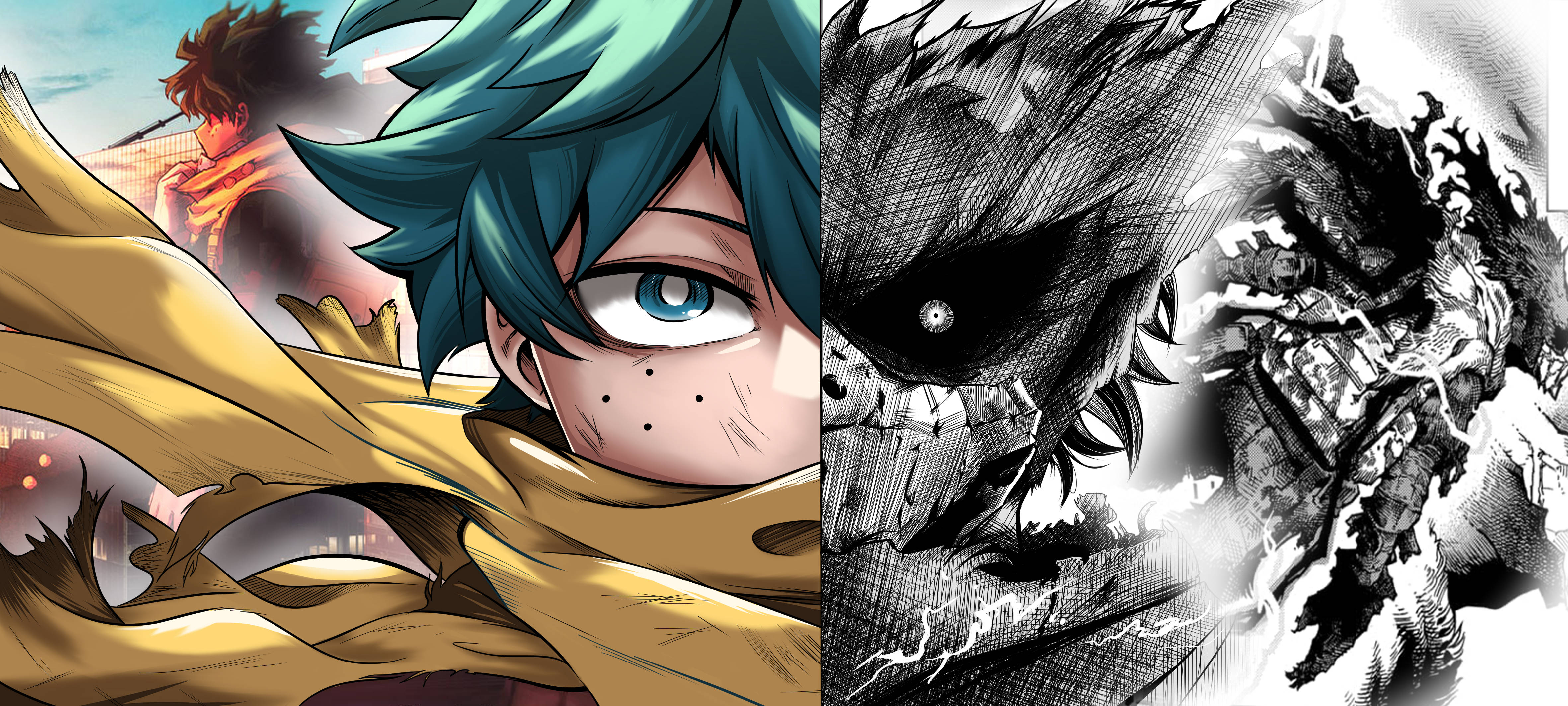 Delt Izuku Midoriya 4K Bakgrunner