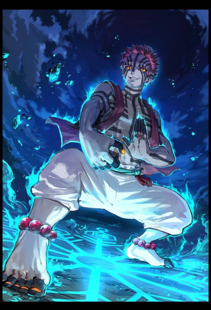 Demon Slayer Akaza Soryu-stil teknikk Bakgrunner