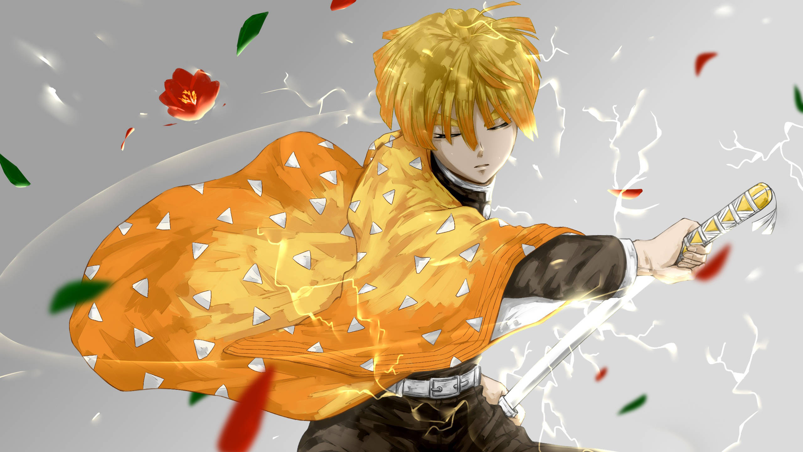 Demon Slayer Bevisstløs Zenitsu Bakgrunner