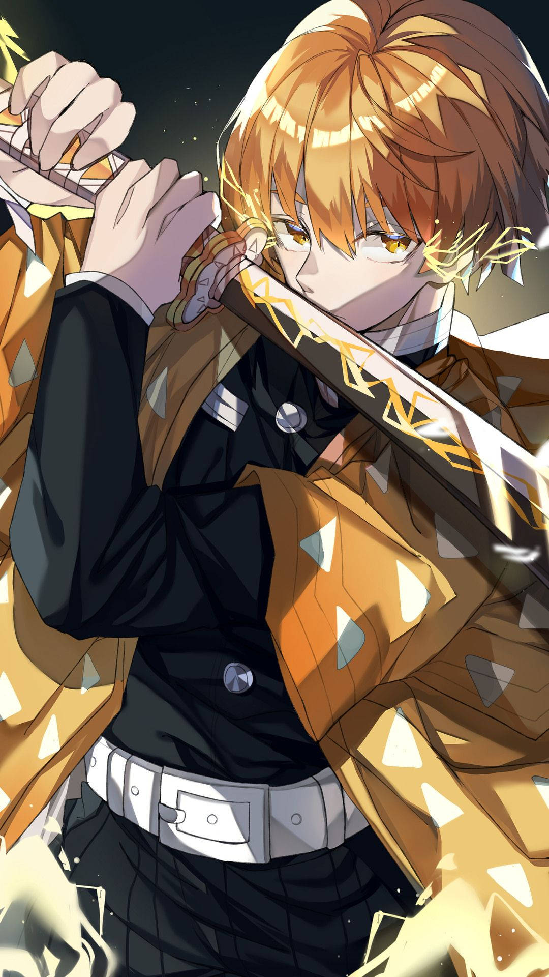 Demon Slayer Mestersverdsmann Zenitsu Bakgrunner