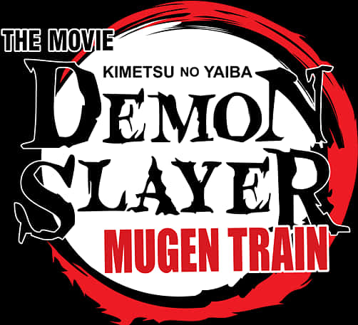 Demon Slayer Mugen Train Film Logo Bakgrunner