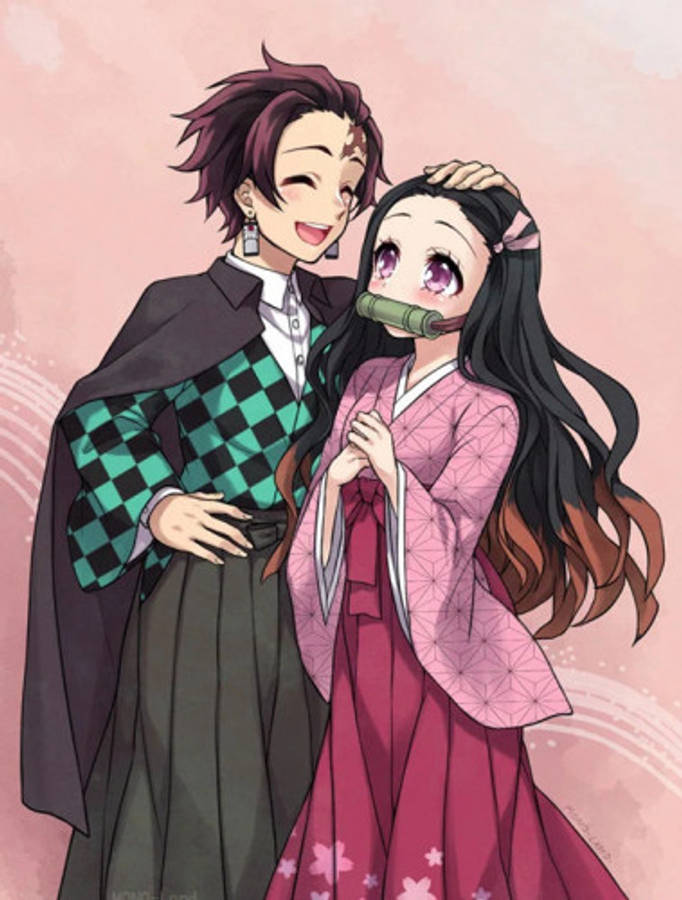 Demon Slayer Nezuko med broren Bakgrunner