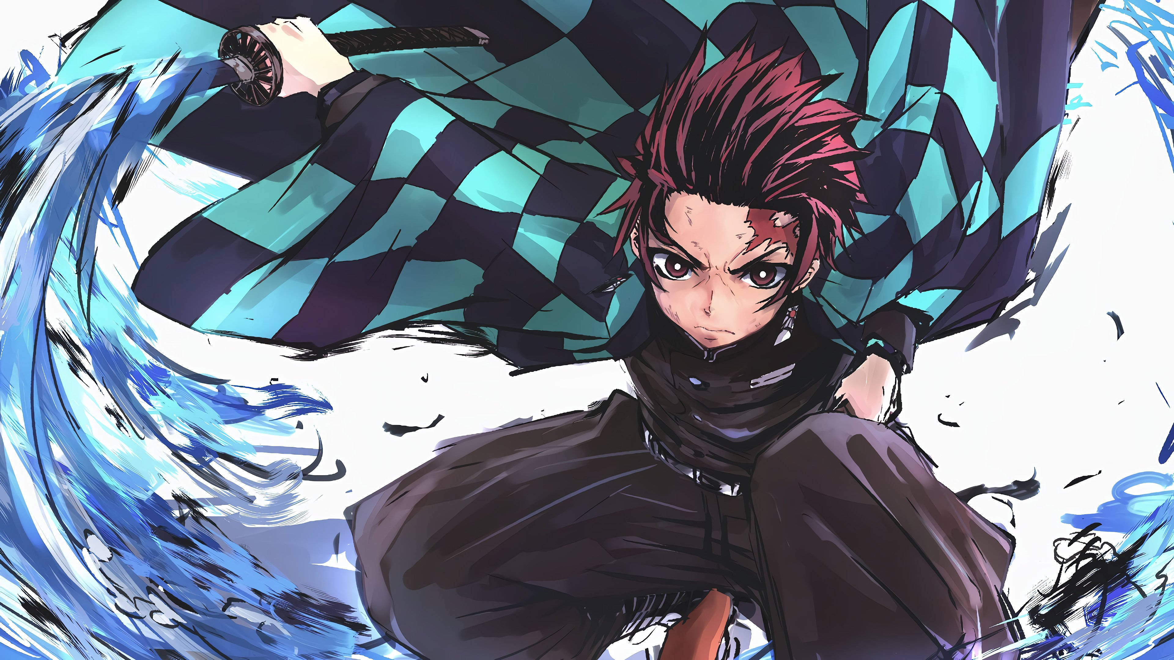 Demon Slayer Tanjiro åndedrettsform Bakgrunner